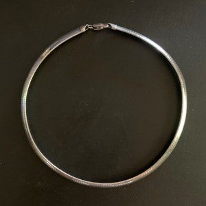 Sterling Silver Snake Link Choker | 32g